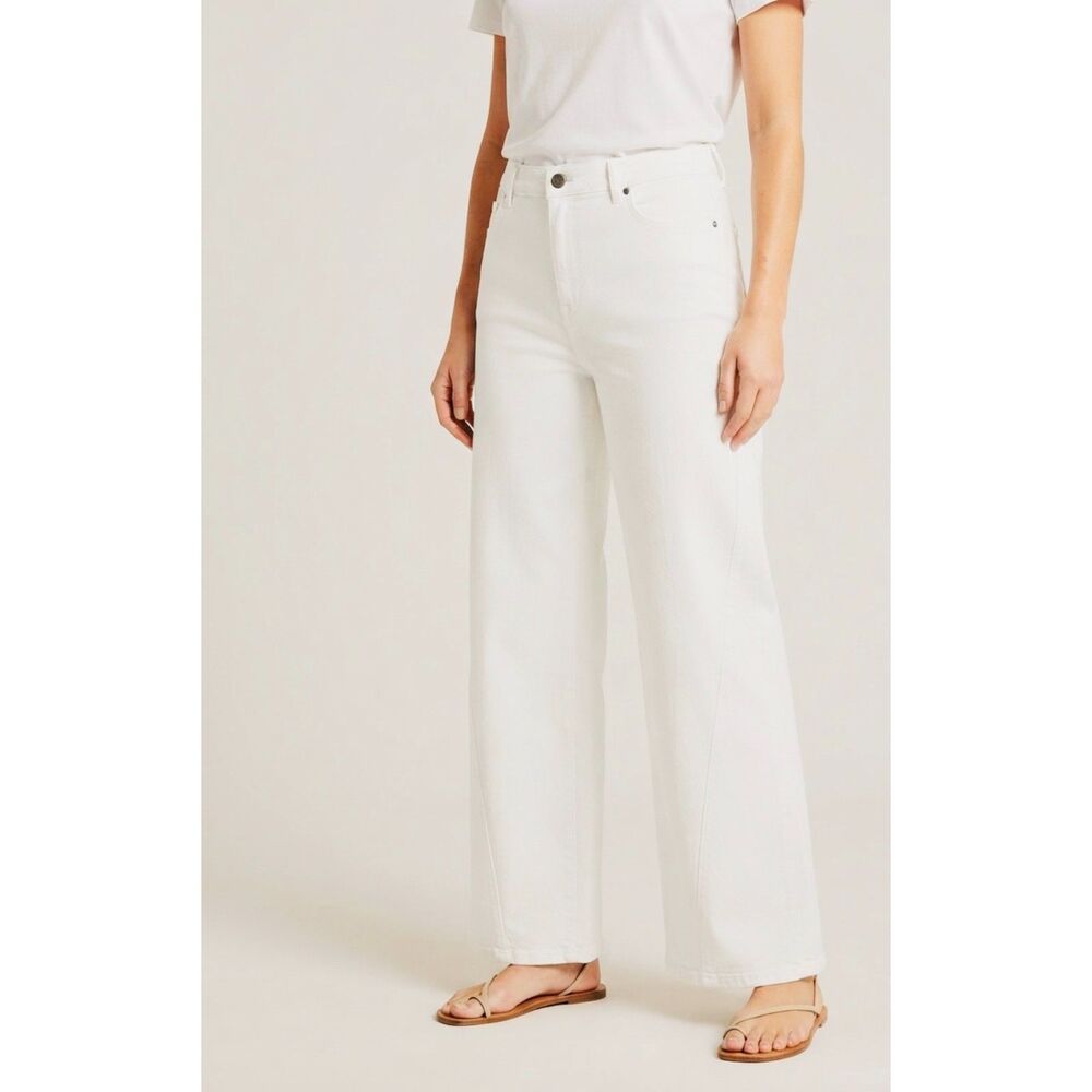 NWT NIC+ZOE White Wide-Leg Pants - Size 33
